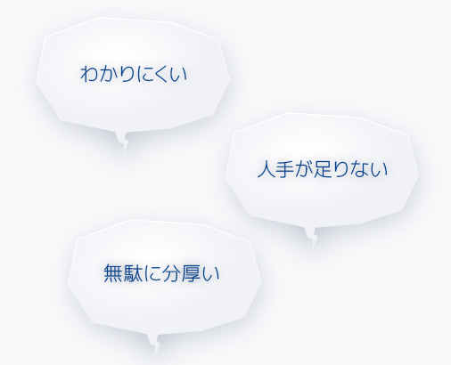 取扱説明書/各種マニュアル「わかりにくい」「人手が足りない」「無駄に分厚い」